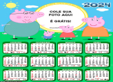 Calendário Peppa Pig Família 2024