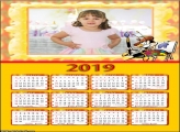 Calendário Pintor Desenho 2019 Moldura