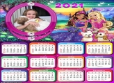 Calendário Barbie e Animais 2021