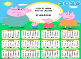 Calendário Peppa Pig Família 2026