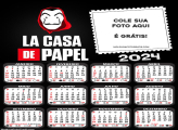 Calendário La Casa de Papel 2024