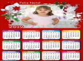 Calendário Moldura Feliz Natal 2019