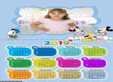 Calendário Quarto Azul Baby Disney 2019