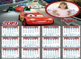 Calendário Carros Disney 2019