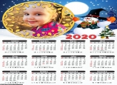 Calendário Boneco de Neve Natal 2020