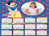 Calendário Princesa Branca de Neve 2019 Moldura