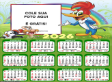 Calendário Pica-Pau e Personagens 2026