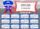 Calendário Capitão América Cute 2024