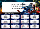 Calendário Vingadores Ultimato 2026