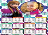 Calendário Princesa Anna Frozen 2020