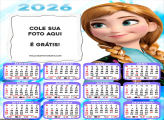 Calendário Anna Frozen 2026