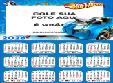 Calendário Hot Wheels Carro Azul 2026