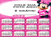 Calendário Minnie Vestido Cor de Rosa 2022