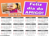 Calendário Feliz Dia do Amigo 2020