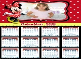 Calendário Minnie Vermelha 2019
