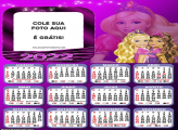 Calendário Barbie Lilás 2022