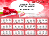 Calendário com Mensagem de Amor 2024