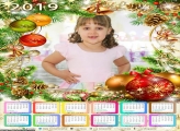 Calendário Natal Enfeitado 2019