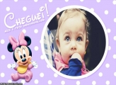 Minnie Baby Cheguei Moldura