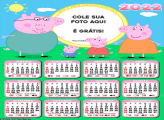 Calendário Peppa Pig Família 2022