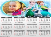 Calendário Elsa e Anna Frozen 2020