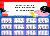 Calendário George Piratinha Peppa Pig 2026