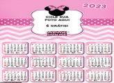 Calendário Minnie Mouse Tema 2023