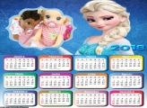 Calendário Princesa Elsa Frozen 2018