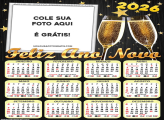 Calendário Feliz Ano Novo 2026