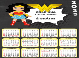 Calendário Mulher Maravilha Cute Desenho 2023